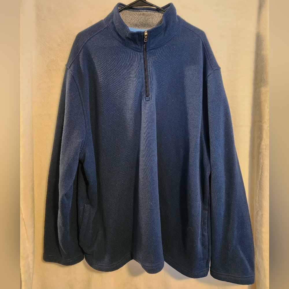Izod Men's Navy Zip-Up Sweater